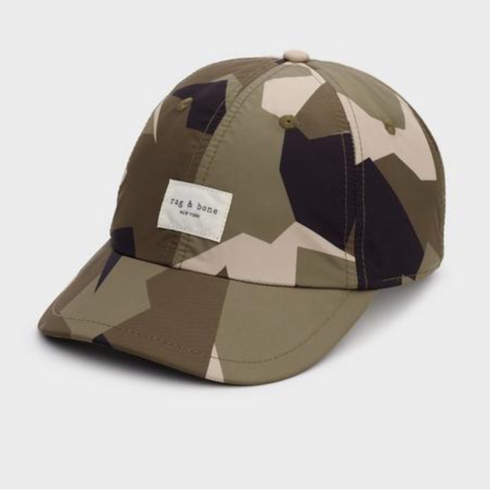 RAG & BONE ADDISON NWT AUTHENTIC GREEN CAMO UNISEX BASEBALL CAP NWT